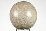 Polished Agatized Dinosaur (Gembone) Sphere - Morocco #198504-1